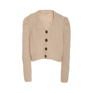 ULLA JOHNSON Greta Knit Alpacablend Cardigan - S Beige
